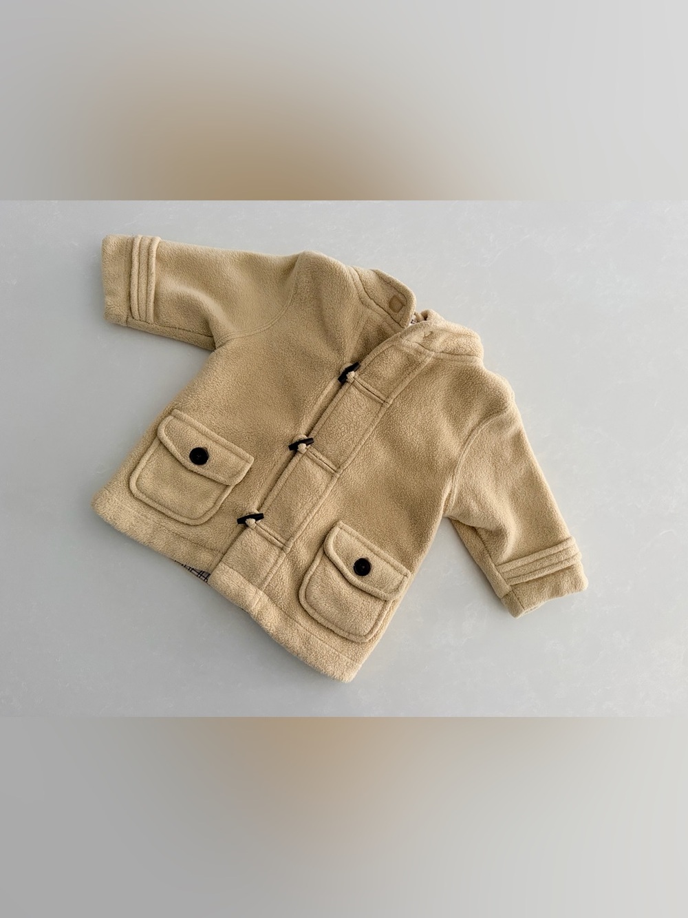 Vintage Gymboree Baby Fleece Toggle Duffle Coat • Size 6-12M